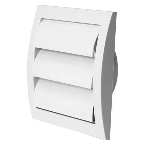 Europlast GRILLE WITH SHUTTERS 148X153/D100, WHITE (00000029327)