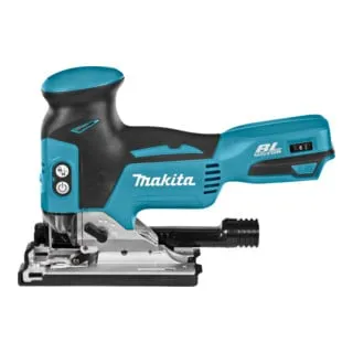Makita DJV181ZJ Akku-Stichsäge (ohne Akku) - Sägen, 135 mm Schnittfähigkeit in Holz, ideal für präzise Arbeiten in kniffligen Winkeln mit integrierter Beleuchtung und Blasfunktion.