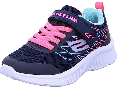 Skechers Mädchen Microspec Bold Delight Sneaker - Damen-Sneaker, bequemer und leichtgewichtiger Sneaker, maschinenwaschbar für einfache Pflege.
