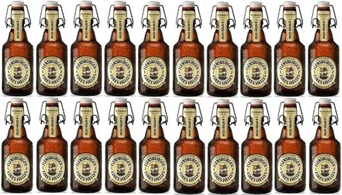 Flensburger Edles Helles 0,33 L - Erfrischend und Vollmundig - Bier, 5,4% vol., ideal für gesellige Abende oder als Begleiter zu vielen Speisen. Genießen Sie den einzigartigen Geschmack!