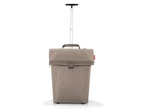 reisenthel trolley M herringbone mokka - Taupe - Einkaufstaschen & Einkaufstrolleys, eleganter und praktischer Trolley aus wasserabweisendem Polyester mit geräumigem Hauptfach und komfortablen Rollen für müheloses Reisen.