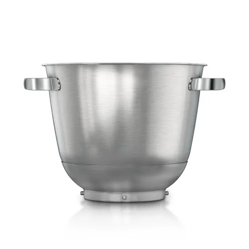 BOSCH Rührschüssel MUZS6ER - Edelstahl, 5,5 l Fassungsvermögen, passend für Küchenmaschine Serie 6, ideal für die Zubereitung großer Mengen