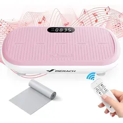 MERACH Vibrationsplatte mit Bluetooth – 200W Trainingsgerät für effektives Ganzkörpertraining - Vibrationsplatten für effektives Ganzkörpertraining mit 200W Motor, 10 Intensitätsstufen und Bluetooth-Funktion für motivierende Musik. Ideal zur Fettverbrennung und Muskelaufbau.