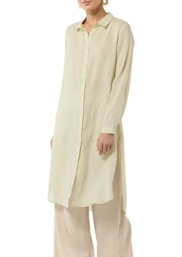 comma Blusenkleid 8013, 34 - Stilvolles Relaxed Fit - Blusen & Tuniken für Damen mit Hemdkragen, seitlich geschlitztem Saum und langen Ärmeln für einen eleganten Look.