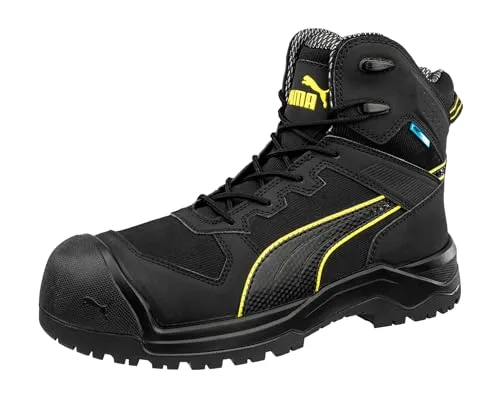 Puma Sicherheitsstiefel Rock HD CTX mid S7S - Arbeitsschuhe mit atmungsaktivem Funktionsfutter und flexibler FAP®-Durchtrittschutztechnologie für optimalen Komfort und Sicherheit bei der Arbeit.