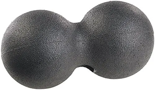 newgen medicals Massage-Doppelkugeln: Massage-Duoball und Faszien-Trainer für Rücken & Co., Ø 12 cm, schwarz (Duo-Faszienmassagebälle, Duo-Massagebälle, Fuss Massager)