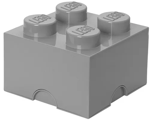 LEGO Aufbewahrungsstein STORAGE BRICK 4 5,7 Liter grau