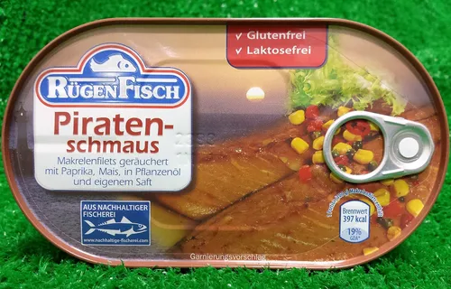  Piraten Schmaus von Rügenfisch Makrelenfilet geräuchert Rügen Fisch 14,95€/kg