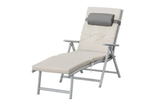 SONGMICS Gartenliege mit 6 cm dicker Matratze von SONGMICS