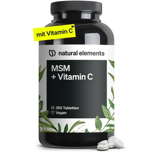 MSM mit Vitamin C Tabletten NATURAL ELEMENTS von natural elements