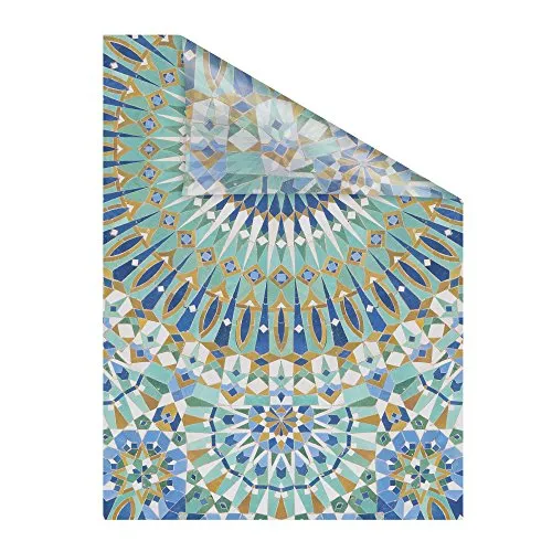 Lichtblick Fensterfolie selbstklebend mit Motiv - Orientalische Muster - Fensterfolien für Sichtschutz, dekoratives Design mit brillanten Digitaldruckmotiven, einfach blasenfrei anzubringen und jederzeit ablösbar, ideal für Bad und Schlafzimmer.