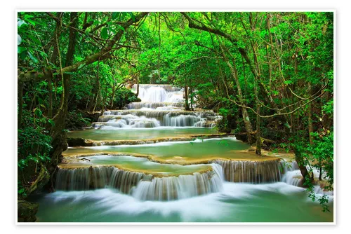 Posterlounge Wandbild Üppige Flusslandschaft, Editors Choice, erhältlich als Poster, Leinwandbild, Wandsticker oder Acrylglasbild
