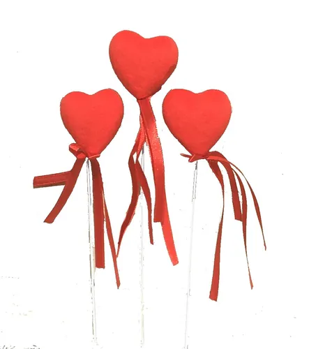 Stk Deko Herz Herzstecker rot Dekostecker Dekoherz Hochzeit Geburtstag 3