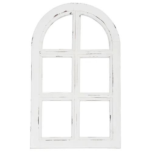 Holzdeko Shabby Chic Deko Fenster Rahmen Holz Weiß Vintage Stil Wanddeko