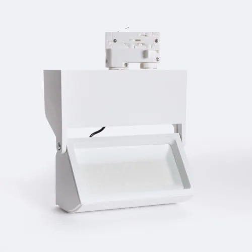 LEDKIA LIGHTING - LED-Strahler für 3-Phasenstromschiene | 38W Leistung | 4300 lm Lichtstrom | No Flicker | CRI 90+ | Flexibles Design, 6000K Kaltweiß, Aluminium