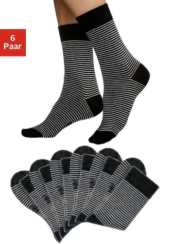 H.I.S Socken (Packung, 6-Paar) mit druckfreiem Bündchen von HIS