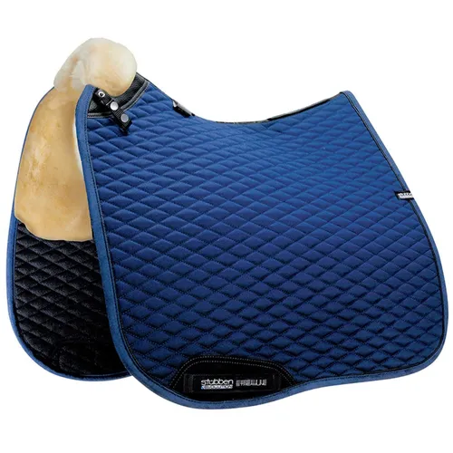 Stübben Blau M Schabracke Lammfell Streamline Dressurschabracke