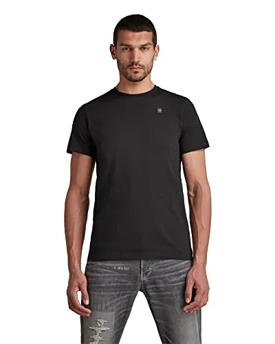 G-STAR RAW Herren Base-S T-Shirt - Stylisches T-Shirt mit rundem Ausschnitt und kurzen Ärmeln. Das G-Star RAW Logo auf der Brust verleiht einen modernen Look. Ideal für lässige Freizeitoutfits.