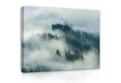 Wallarena Leinwandbild Grün - Schlafzimmer, Grün, 60x40x2cm