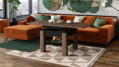 designimpex Couchtisch Cleo