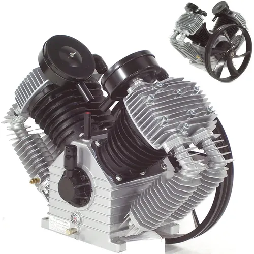 Apex Kompressor 1380L 12.5bar - 2-stufiges 4-Zylinder Aggregat - Kompressoren mit 1380 l/min Ansaugleistung und 12.5 bar Höchstdruck, ideal für den Austausch und Neuaufbau von Druckluftkompressoren. Robuste Bauweise mit Nachkühler für optimale Druckluftqualität.