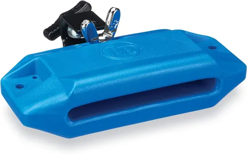 LP JAM BLOCK blau - Latin Percussion LP1205 High Pitch Percussion mit Halter - Sonstige Percussion Instrumente, leichtgewichtig und wetterbeständig, ideal für kreative Musikprojekte.