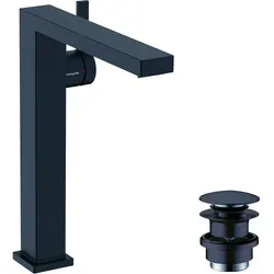 Tecturis E Einhebel-Waschtischmischer 240 Fine CoolStart EcoSmart+ - Waschtischarmatur mit Push-Open Ablaufgarnitur, maximaler Durchfluss von 4 l/min, ideal für Aufsatzwaschtische und energieeffizient dank EcoSmart+