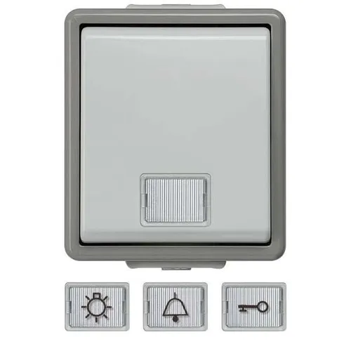 Siemens Dig.Industr. IP44,Taster, neutral Licht 5TD4701 Taster IP44,Taster,