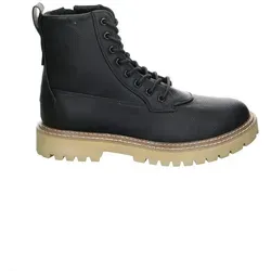 Bullboxer Leder Schnürstiefel für den Winter in Schwarz – Größe 44 - Stylische und robuste Winterstiefelette in Schwarz, Größe 44. Ideal für kalte Tage, bietet hervorragenden Komfort und eine rutschfeste Sohle.