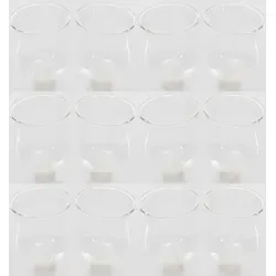 Teelichtaufsatz klar 8 cm - 12er Set für Kerzenleuchter - Teelichthalter aus Glas, ideal für Stabkerzen und schützt vor Wachsverschmutzungen. Schaffen Sie stimmungsvolle Lichtakzente für jede Gelegenheit!