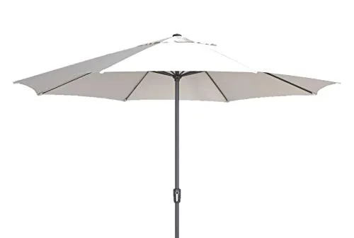 Madison SUMATRA Sonnenschirm Kurbelschirm Ø 400cm - Hochwertiger Sonnenschirm mit 400 cm Durchmesser, wetterfest und mit UV-Schutz 40+. Leichtes Öffnen durch Kurbelmechanismus, ideal für Garten und Terrasse. Abnehmbarer Bezug für einfache Reinigung.
