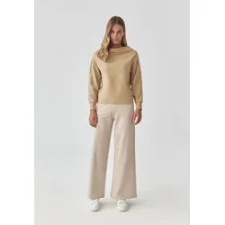 TATUUM Klassische Bluse Modisches Damen-Sweatshirt Mit Wasserausschnitt - Malia beige L