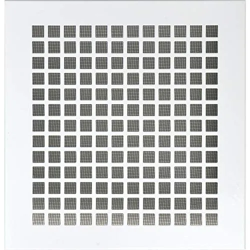 UPMANN Lüftungsgitter eckig mit Klemmfeder - 240 x 230 mm - Dunstabzugshauben-Zubehör mit Insektenschutzgitter aus schwarzem Fiberglas für optimalen Schutz vor Insekten.