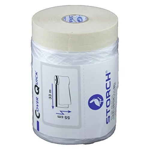 STORCH CQ Folie mit Papier-Klebeband 55cm x 33m von Storch