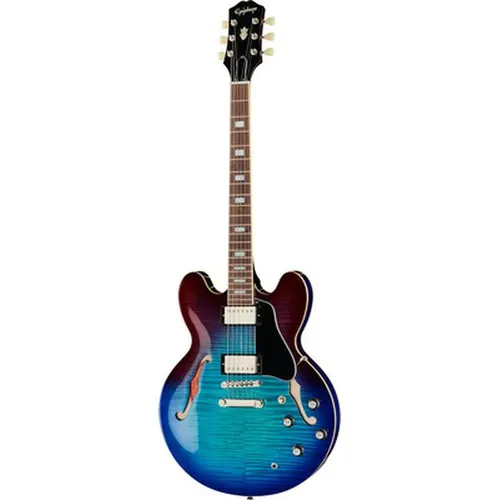 Epiphone ES-335 Figured Blueberry Burst E-Gitarre in blau von Epiphone