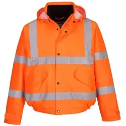 Portwest Warnschutz-Pilotjacke S463ORRM - Größe M, orange, wasserdicht und schmutzabweisend für optimalen Wetterschutz