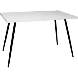 BISTROTISCH Elbertina 80x50x75 schwarz matt/weiß matt lack