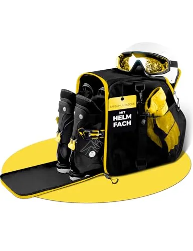 Skischuhtasche Kinder ISCHGL mit Helmfach - 40 L - Eishockey Equipment-Taschen mit extra Stauraum für Helm und Skizubehör. Robustes Material schützt Skischuhe und sorgt für Ordnung beim Transport.