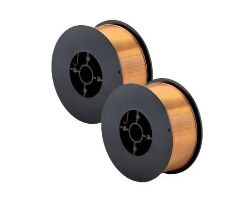 STAHLWERK Schweißdraht 2 x 1,0 mm MIG MAG ER70S-6 SG2 D100 Drahtrolle 1kg, (Packung), Schweißdraht Massivdrahtelektrode ER70S-6 SG2 Drahtrolle