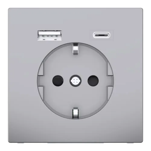 Merten Schuko Steckdose mit USB Ladegerät MEG2367-6036 von Schneider Electric