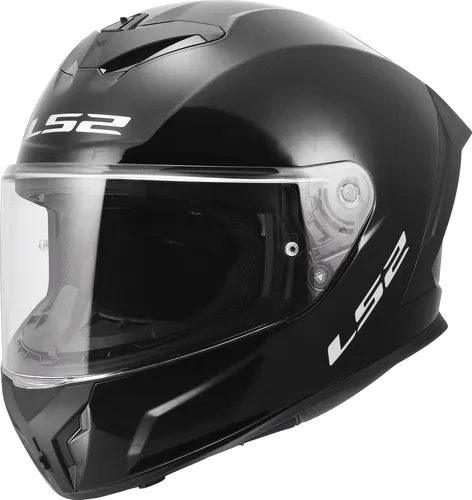 LS2 Integraler Motorradhelm RAPID III SOLID Gloss Black, XXS - Aerodynamischer Motorradhelm mit leichtem HPTT-Material und optimierter Stoßdämpfung. Ideal für sicheres Fahren dank kratzfester Scheibe und hervorragender Belüftung.