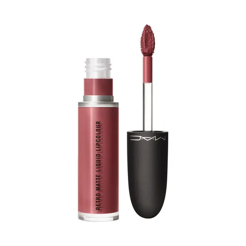 Mac Lippen Retro Matte Liquid Lipcolour Metallic - Topped with Brandy 5 ml - Lippenstifte mit langanhaltender Farbintensität und glamourösem Metallic-Finish, perfekt für selbstbewusste Auftritte.