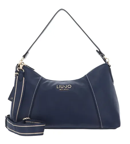 Liu Jo Schultertasche ECS Hobo in Dress Blue - Elegante Liu Jo Schultertasche mit praktischem Innenlayout und abnehmbarem Schulterriemen. Ideal für stilvolle Auftritte und vielseitig einsetzbar.