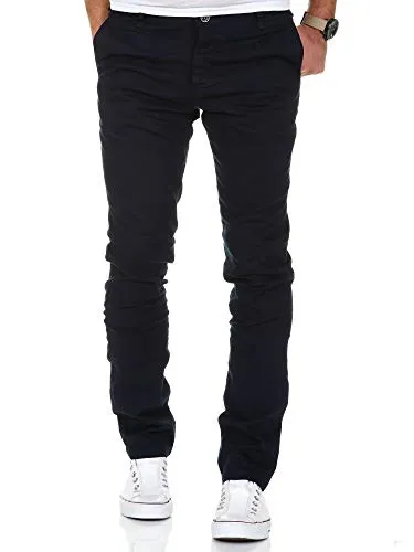 Amaci&Sons Herren Slim Fit Stretch Chino Hose Jeans 7100 Navyblau - Stylische Slim Fit Stretch Chino Hose in Navyblau für Herren, ideal für jeden Anlass. Bequemer Sitz und modern geschnitten, perfekt für den Alltag.