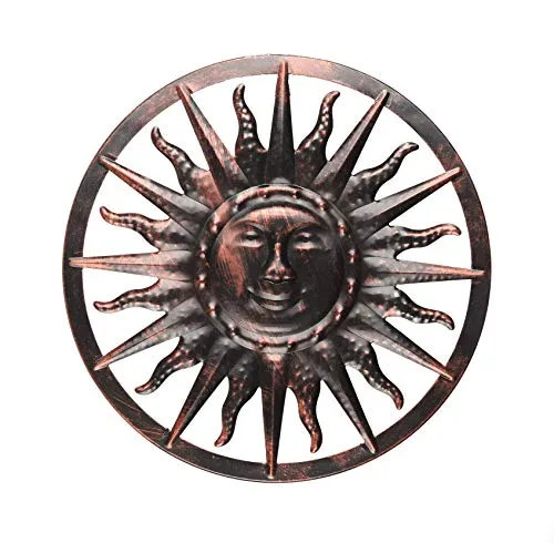 Spetebo Solar Wandbild Sonne in bronze von Spetebo