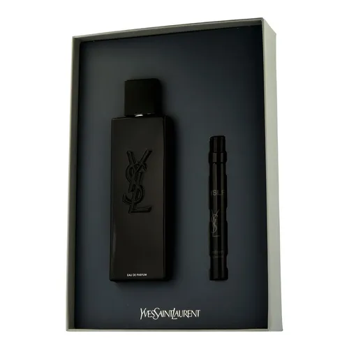 Yves Saint Laurent Y Eau de Parfum Geschenkset 100 ml - Parfum Set für Herren, enthält eine nachfüllbare 100-ml-Flasche und eine 10-ml-Mini-Größe, perfekt für den modernen Mann, der Stil und Selbstbewusstsein ausstrahlt.