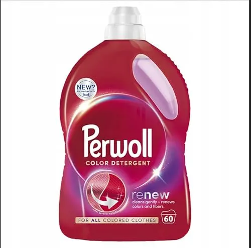 Perwoll Renew Color & Fiber Flüssigwaschmittel (Color, 3,0 Liter) 60 Waschladung? Nein, gewaschen mit Perwoll