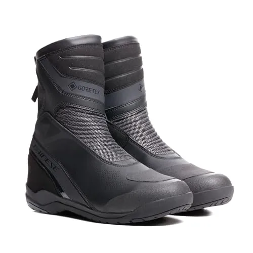 Dainese Blackwing Gore-Tex Motorradstiefel Größe 44 - Wasserdichte und atmungsaktive Motorradstiefel für Onroad-Aktivitäten, ausgestattet mit Knöchelprotektoren und Schaltschutz – ideal für alle Jahreszeiten.
