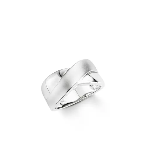 Amor Ring 925 Sterling Silber Damen Ringe - Eleganz in Geschenkbox - Ringe für Damen aus 925 Sterling Silber mit matten und glänzenden Details. Eine stilvolle Geschenkidee für besondere Anlässe, perfekt zum Geburtstag oder als romantisches Geschenk.