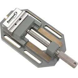 Maschinen-Schraubstock Größe 1 80mm - Robuste Fixierung für Werkstücke - Werkstatteinrichtung mit langlebigem Spezialguss-Korpus, ideal für präzises Einspannen von unregelmäßigen Werkstücken und flachen Materialien.